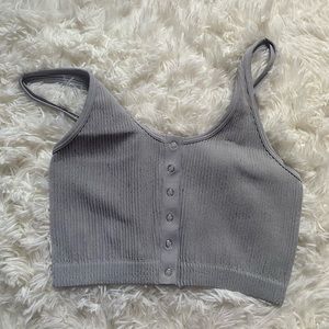 aerie button up tank top